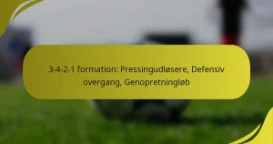 3-4-2-1 formation: Pressingudløsere, Defensiv overgang, Genopretningløb